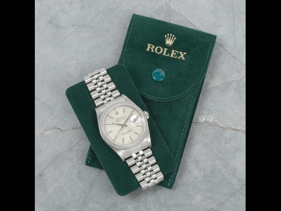 Rolex Datejust 36 Argento Jubilee Silver Lining Dial  Watch  16220 